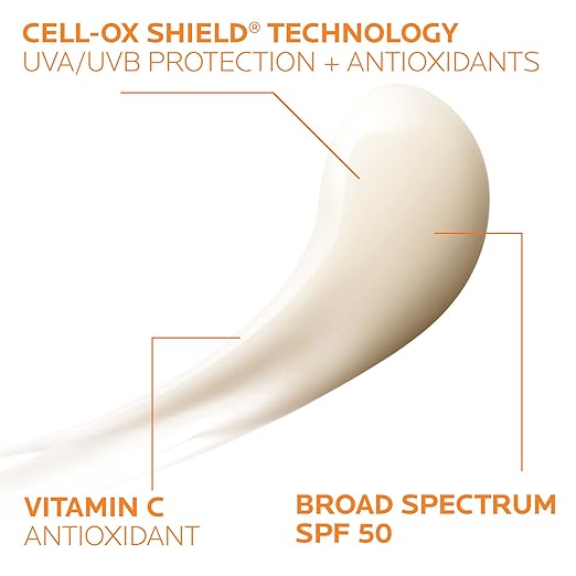La Roche-Posay Anthelios AOX Daily Antioxidant Serum with SPF, Face Moisturizer with Sunscreen and Vitamin C & E, Oil Free Face Sunscreen for Sensitive Skin, Moisturizing Sun Protection image 2