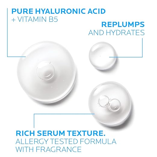 La Roche-Posay Hyalu B5 Pure Hyaluronic Acid Serum for Face, Vitamin B5 + Hyaluronic Acid + Madecassoside, Hydrating Serum Visibly Plumps Skin, Sensitive Skin Safe, Anti Aging, Oil-Free image 2