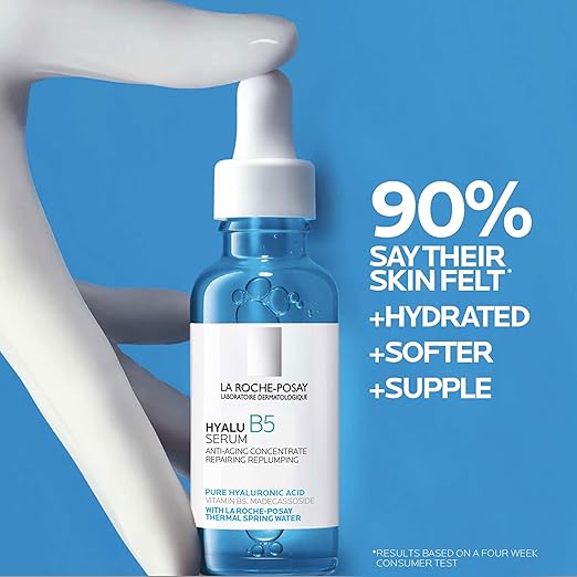 La Roche-Posay Hyalu B5 Pure Hyaluronic Acid Serum for Face, Vitamin B5 + Hyaluronic Acid + Madecassoside, Hydrating Serum Visibly Plumps Skin, Sensitive Skin Safe, Anti Aging, Oil-Free image 1