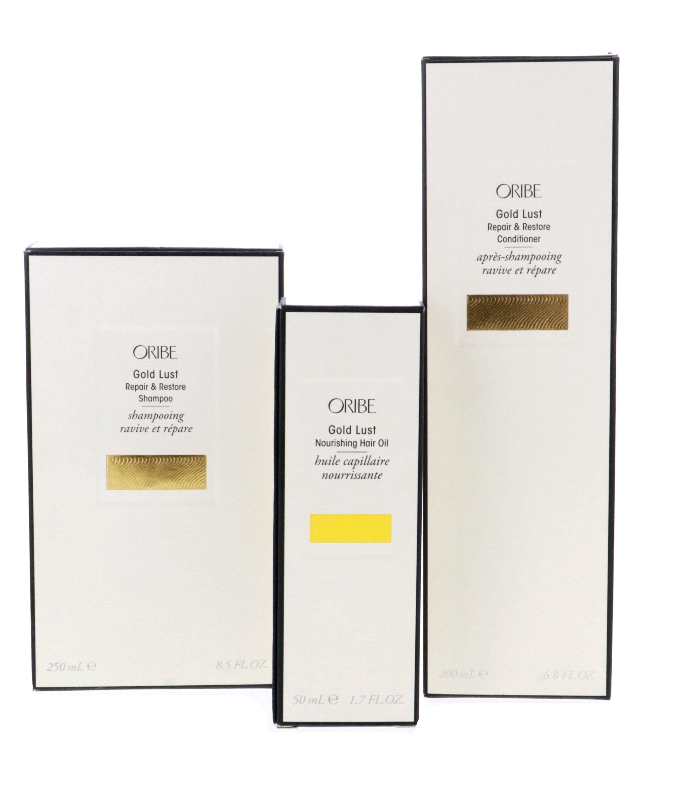 Oribe Gold Lust 3 Pc Kit - 8.5oz Repair and Restore Shampoo, 6.8oz Repair and Restore Conditioner, 1.7oz Nourishing Hair Oil image 4