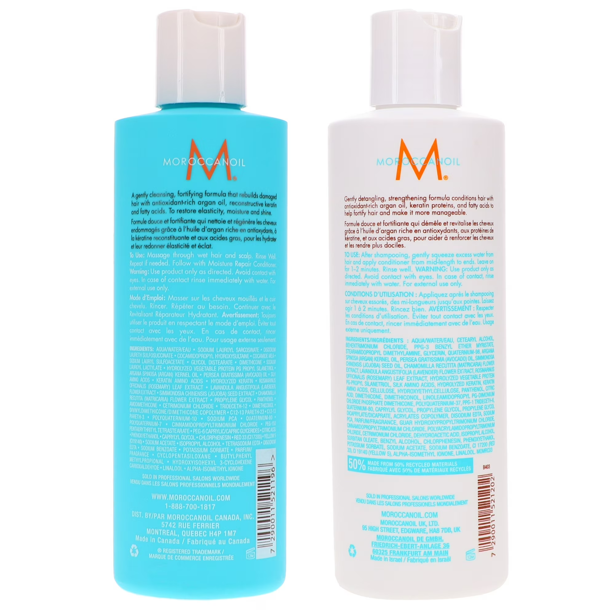 Moroccanoil Moisture Repair Shampoo 8.5 oz & Conditioner 8.5 oz Combo Pack image 3