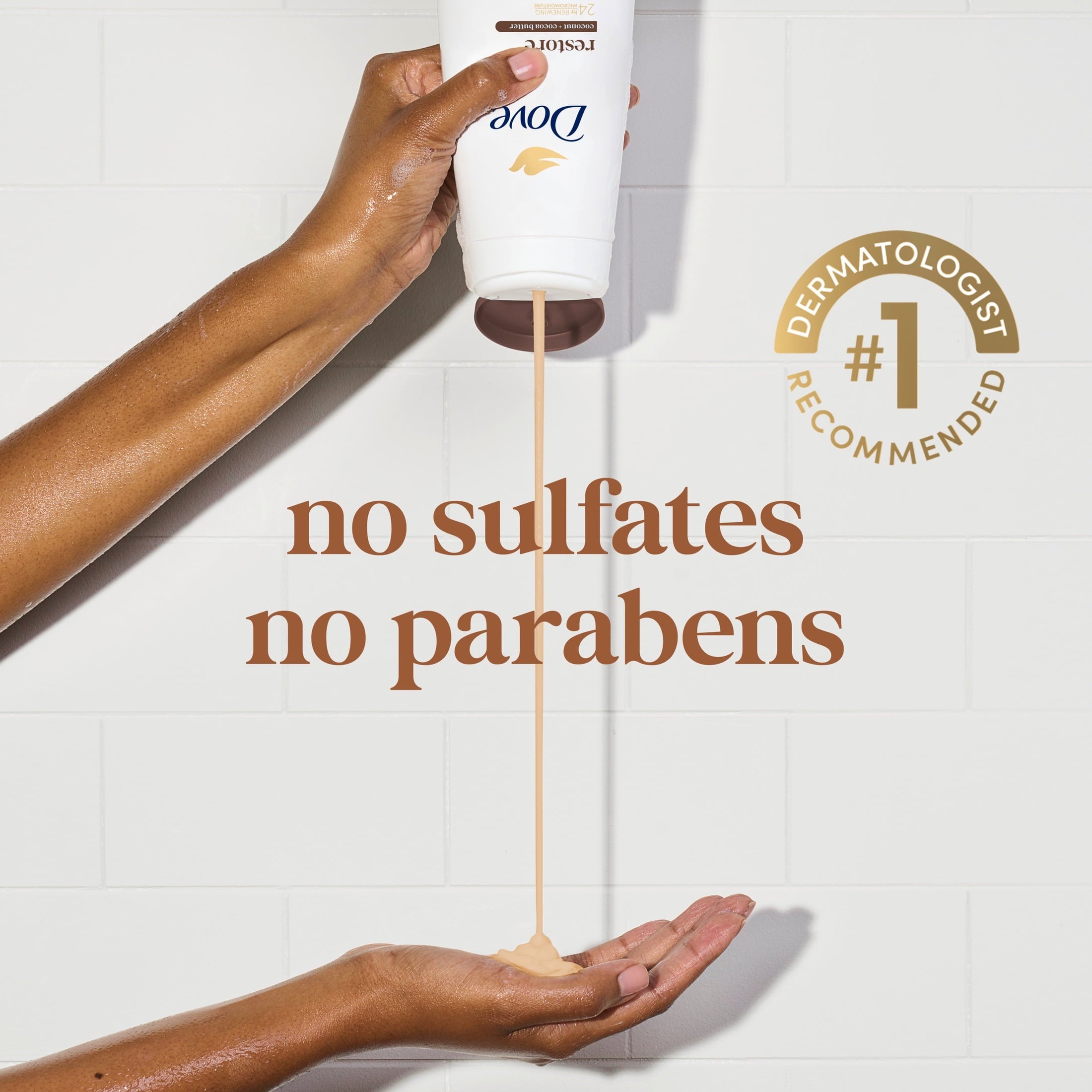 Dove Body Wash With Pump For 24hr Lotion-Soft Skin Restore Coconut & Cocoa Butter Moisturizing Skin Cleanser With No Sulfates No Parabens ,30.6 fl oz image 6