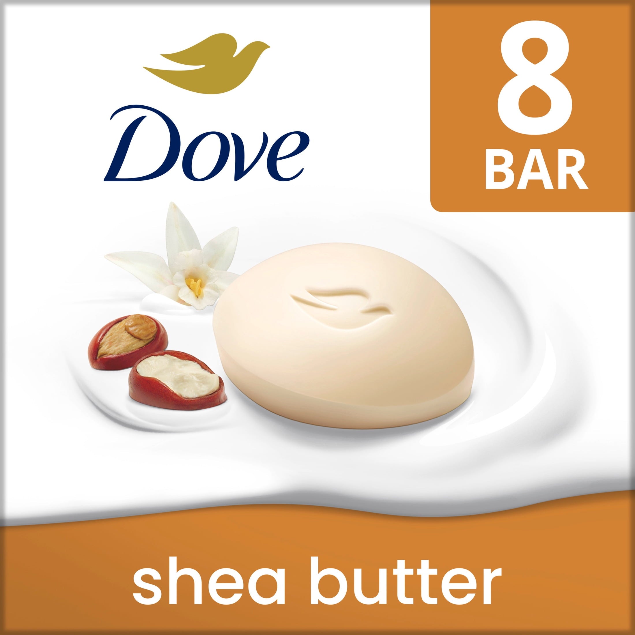 (8 pack) Dove Beauty Bar Soap For Nourished, Radiant Skin, Shea Butter, Enriches Skin, 3.75 oz 8 Bars image 3