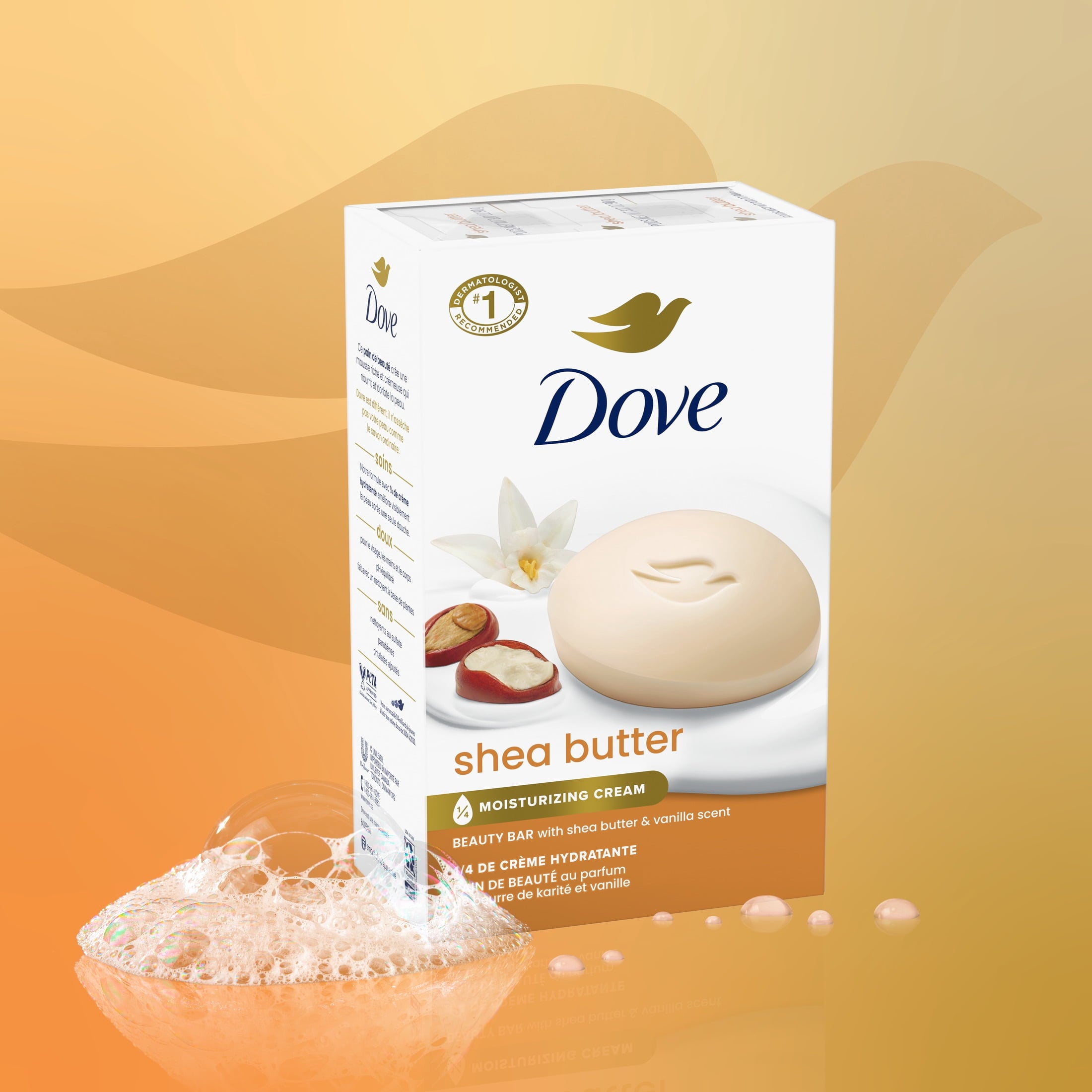 (8 pack) Dove Beauty Bar Soap For Nourished, Radiant Skin, Shea Butter, Enriches Skin, 3.75 oz 8 Bars image 8