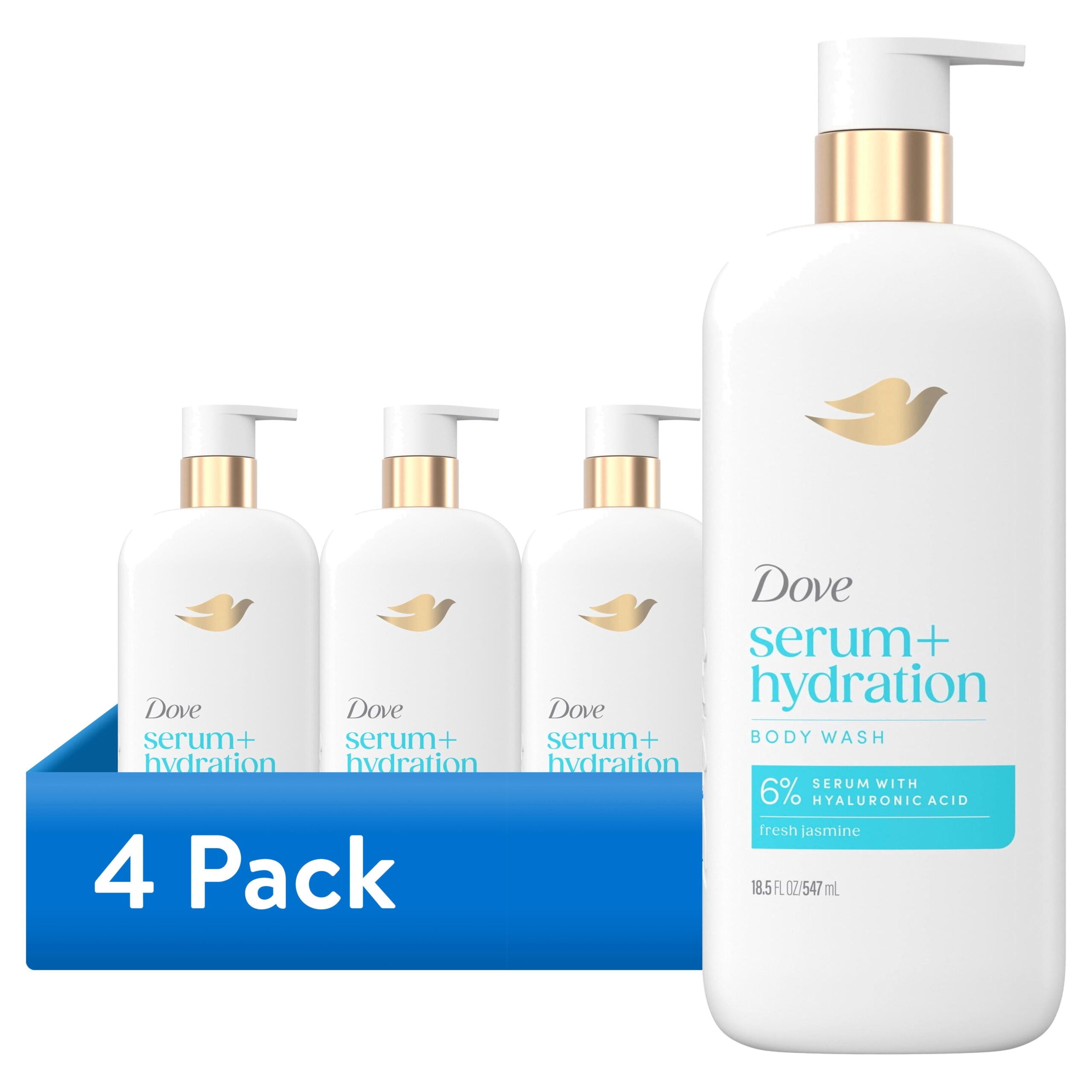 (4 pack) Dove Body Wash Hydration Boost 18.5 oz image 0