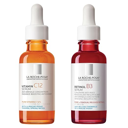 La Roche-Posay Pure 12% Vitamin C Serum For Face With Hyaluronic Acid & Salicylic Acid, Hydrating Face Serum, Boost Radiance & Reduce Wrinkles, 2 Formulas for Normal or Oily Skin Control image 0