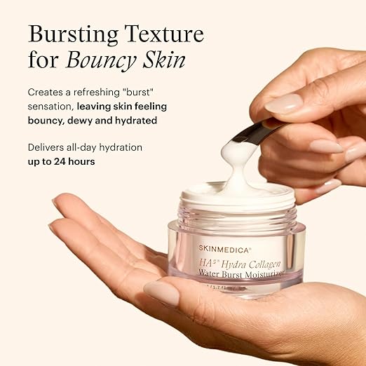 SkinMedica HA⁵ Hydra Collagen Water Burst Face Moisturizer with Vegan Collagen - Plumping Face Cream with Microbiome Barrier Complex for 24-Hour Hydration - Helps Replenish Dry, Dull Skin (1.7 Fl Oz) image 2