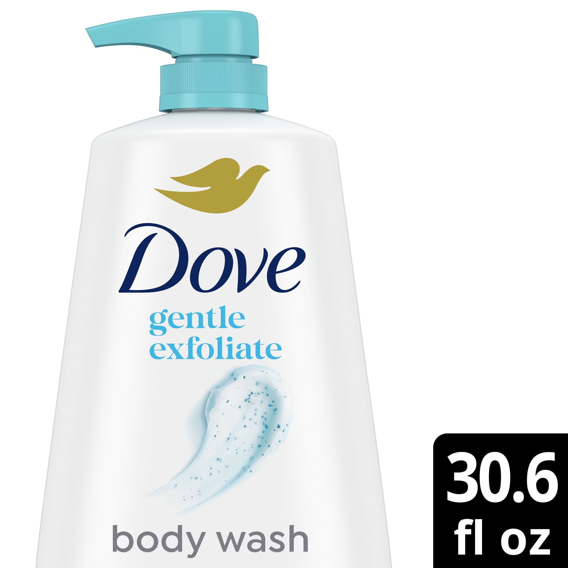 Dove Body Wash for Women Gentle Exfoliating with Sea Minerals All Skin, 30.6 oz with Pump image 1