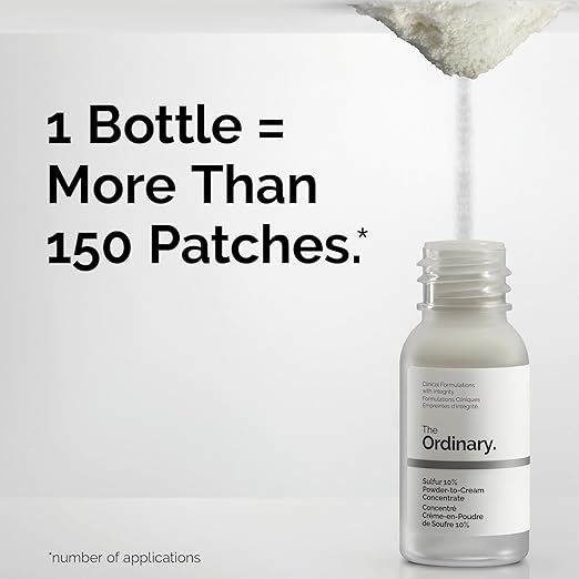 The Ordinary Sulfur 10% Powder-to-Cream Acne Spot Treatment Concentrate, Reduces Pimple Size and Zit Redness, 0.18 Oz image 2