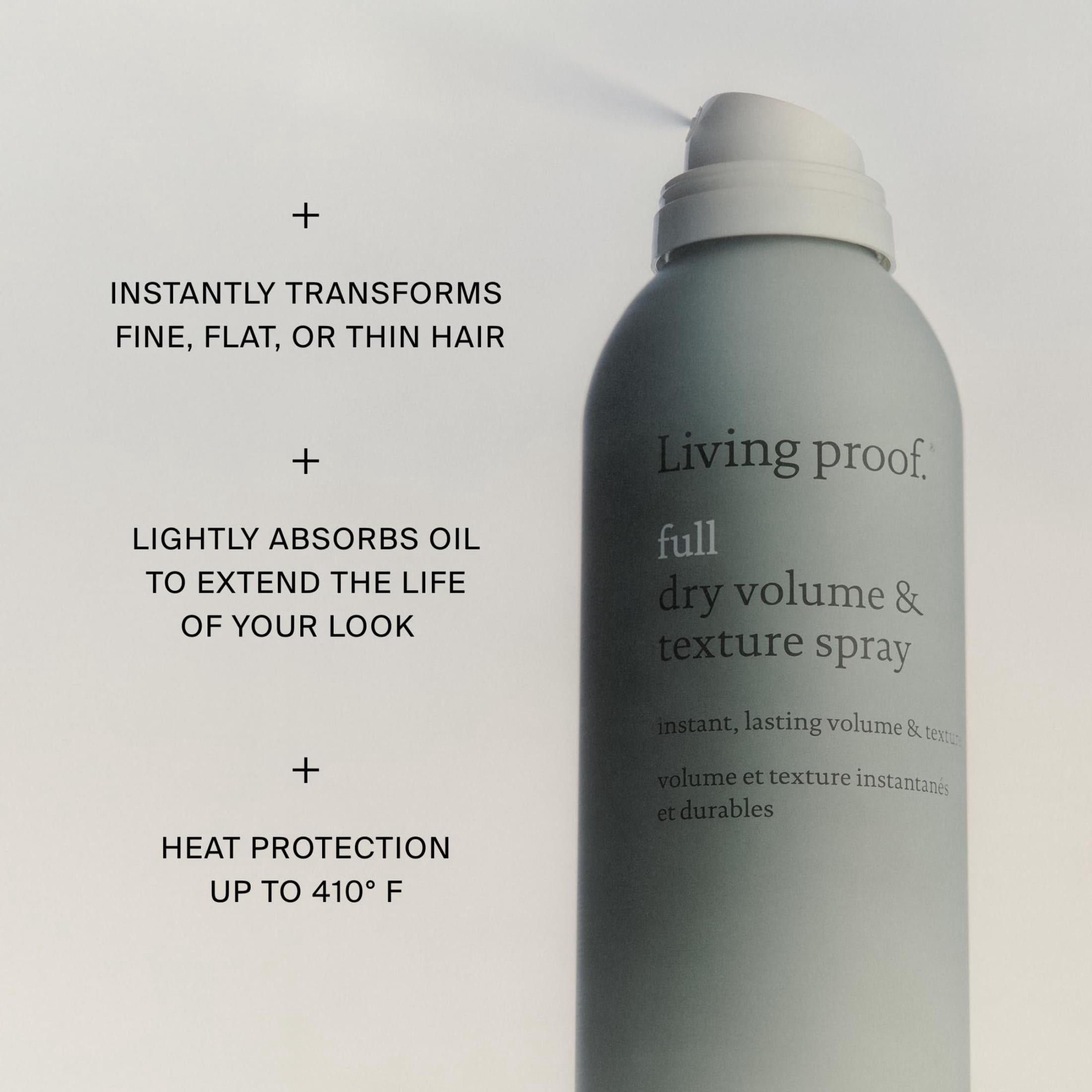Living Proof Full Dry Volume & Texture Spray, Absorbs Oil, 7.5 oz image 2