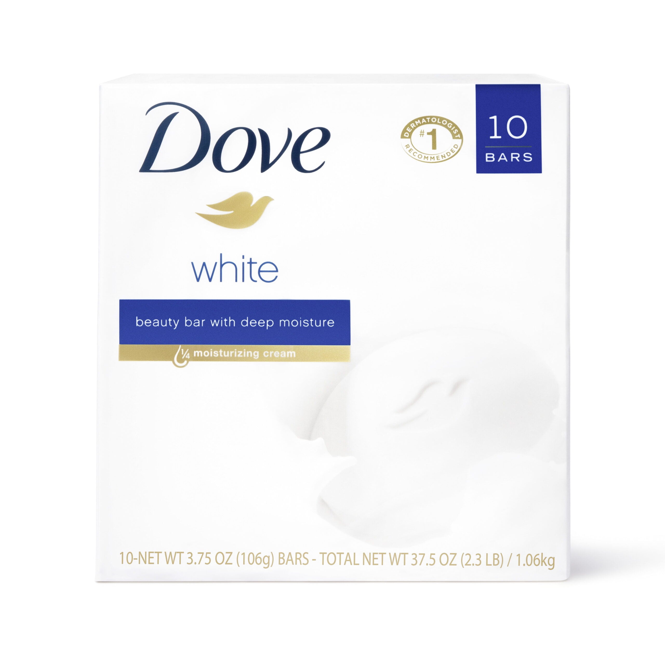 Dove Beauty Bar White 3.75 oz 10 Bars image 0