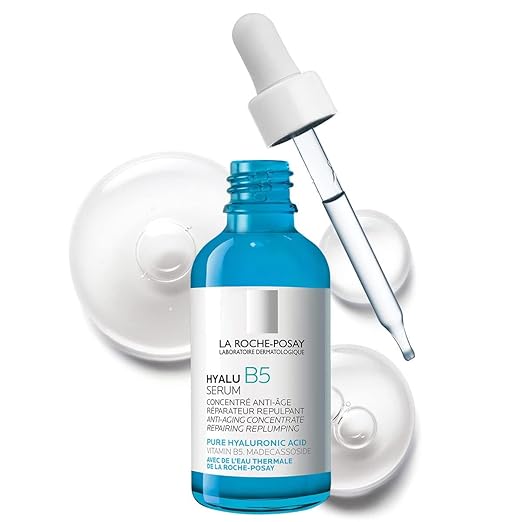 La Roche-Posay Hyalu B5 Pure Hyaluronic Acid Serum for Face, Vitamin B5 + Hyaluronic Acid + Madecassoside, Hydrating Serum Visibly Plumps Skin, Sensitive Skin Safe, Anti Aging, Oil-Free image 0