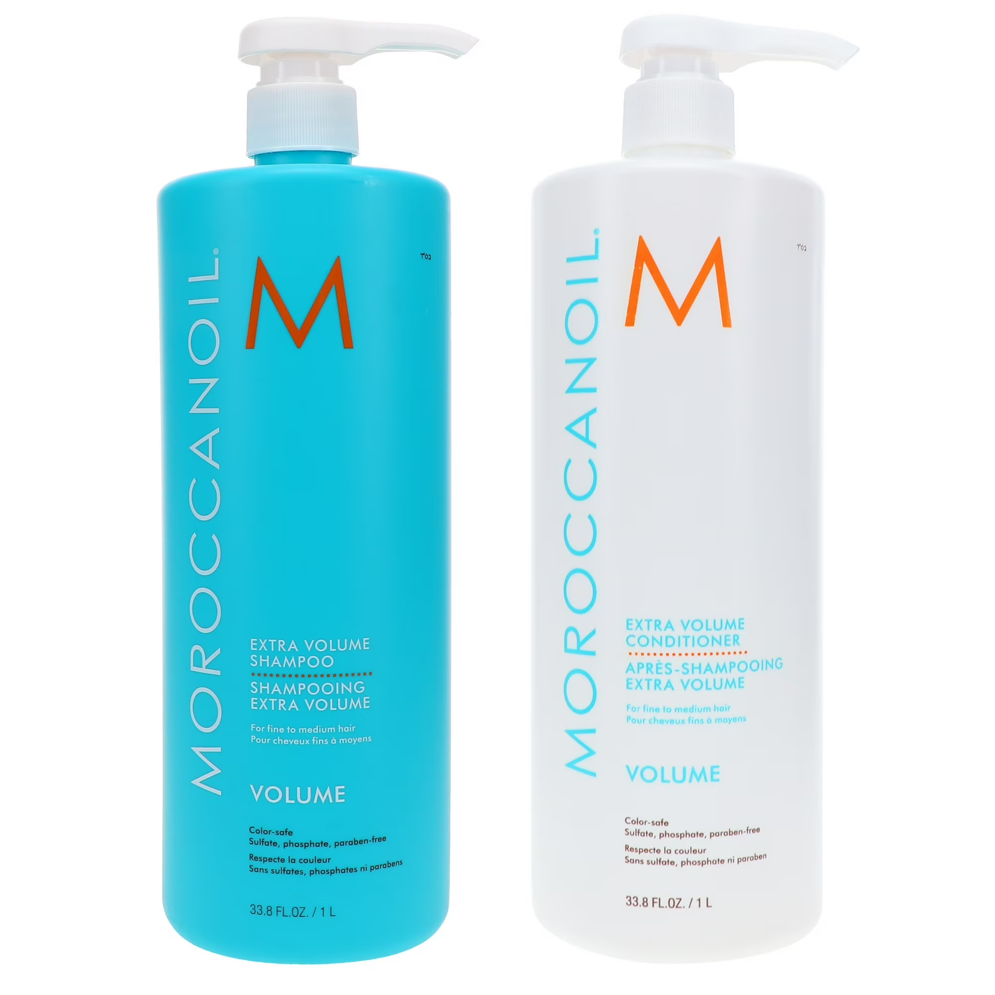 Moroccan Oil Extra Volume Shampoo & Conditioner 33.8 oz COMBO Pack image 0